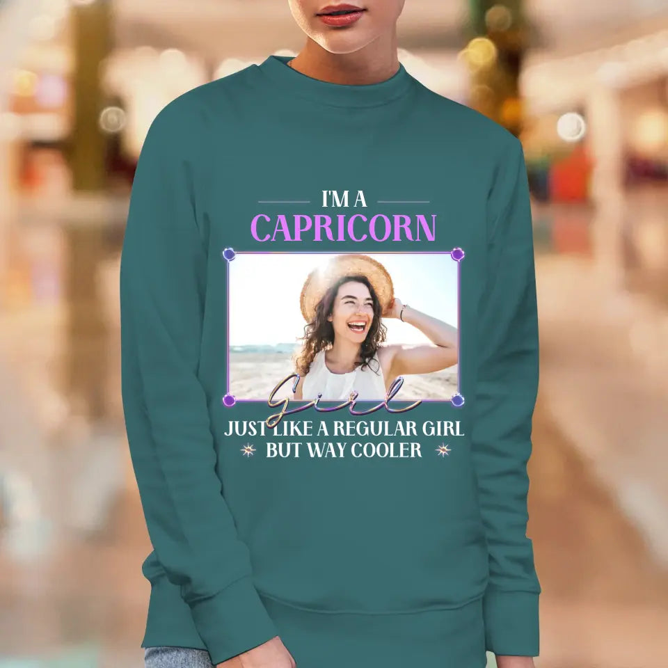 Vintage Zodiac - Custom Photo - Personalized Gifts For Her - Sweater