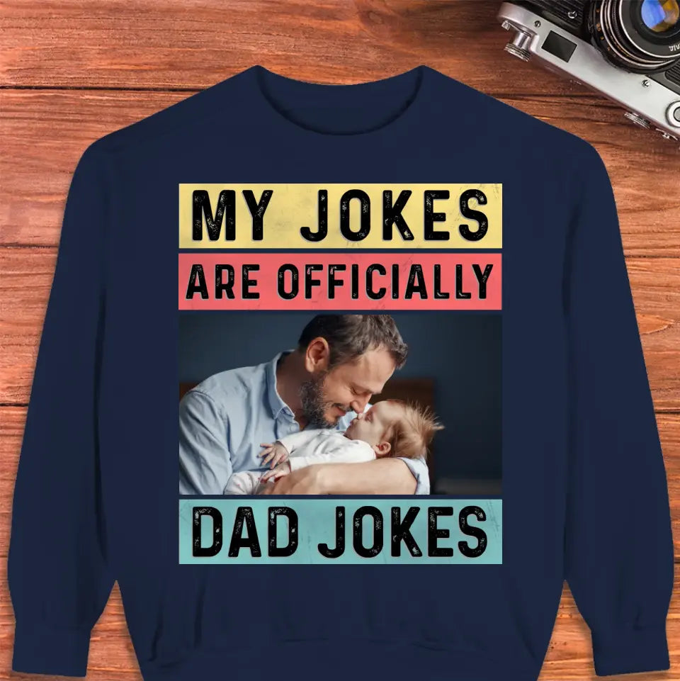 Dad Jokes - Custom Photo - Personalized Gifts For Dad - Hoodie