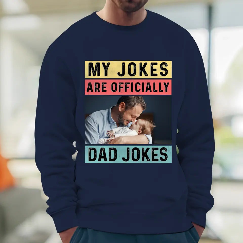 Dad Jokes - Custom Photo - Personalized Gifts For Dad - Hoodie