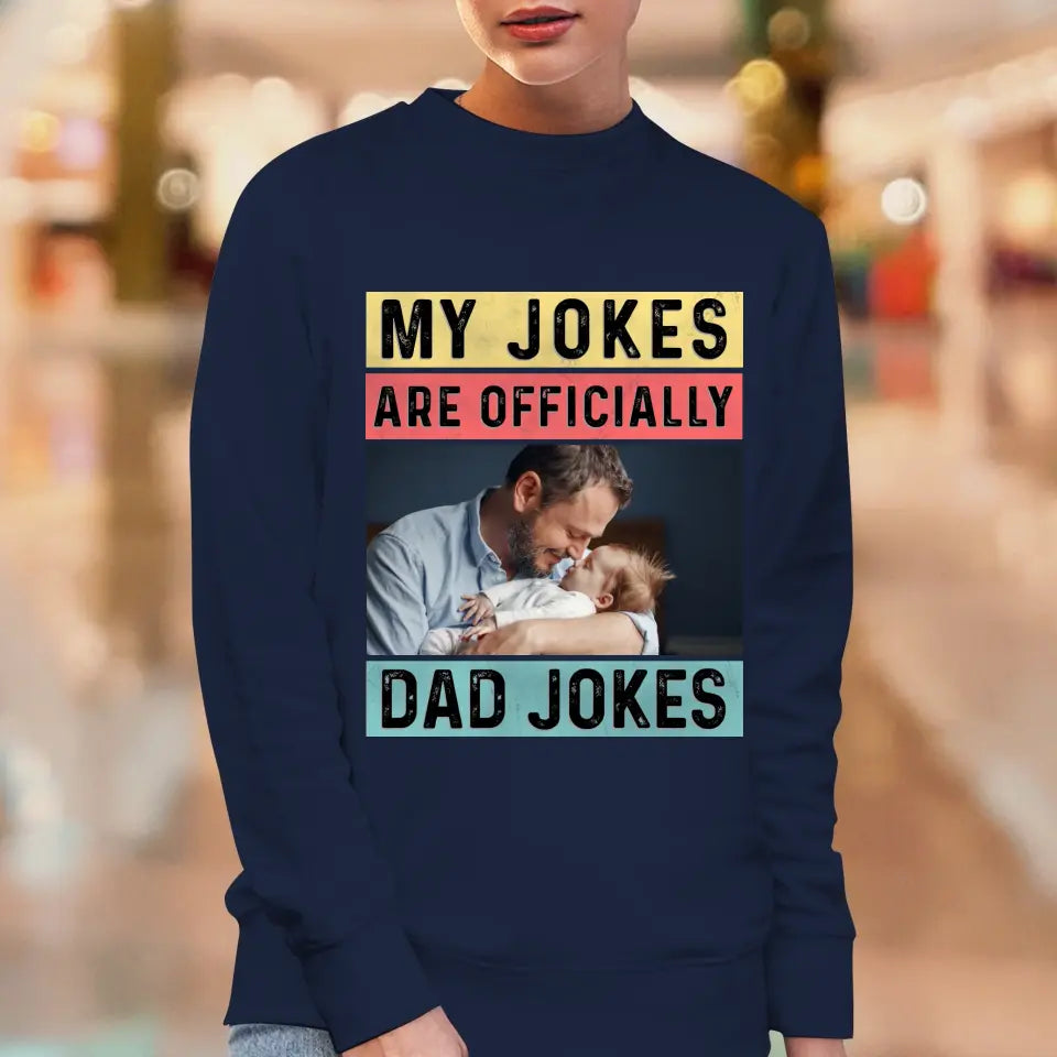 Dad Jokes - Custom Photo - Personalized Gifts For Dad - Hoodie