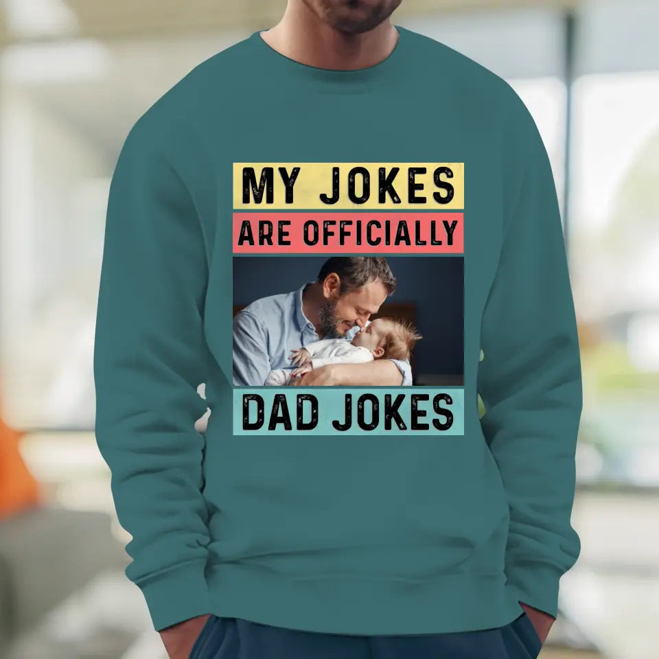 Dad Jokes - Custom Photo - Personalized Gifts For Dad - Hoodie