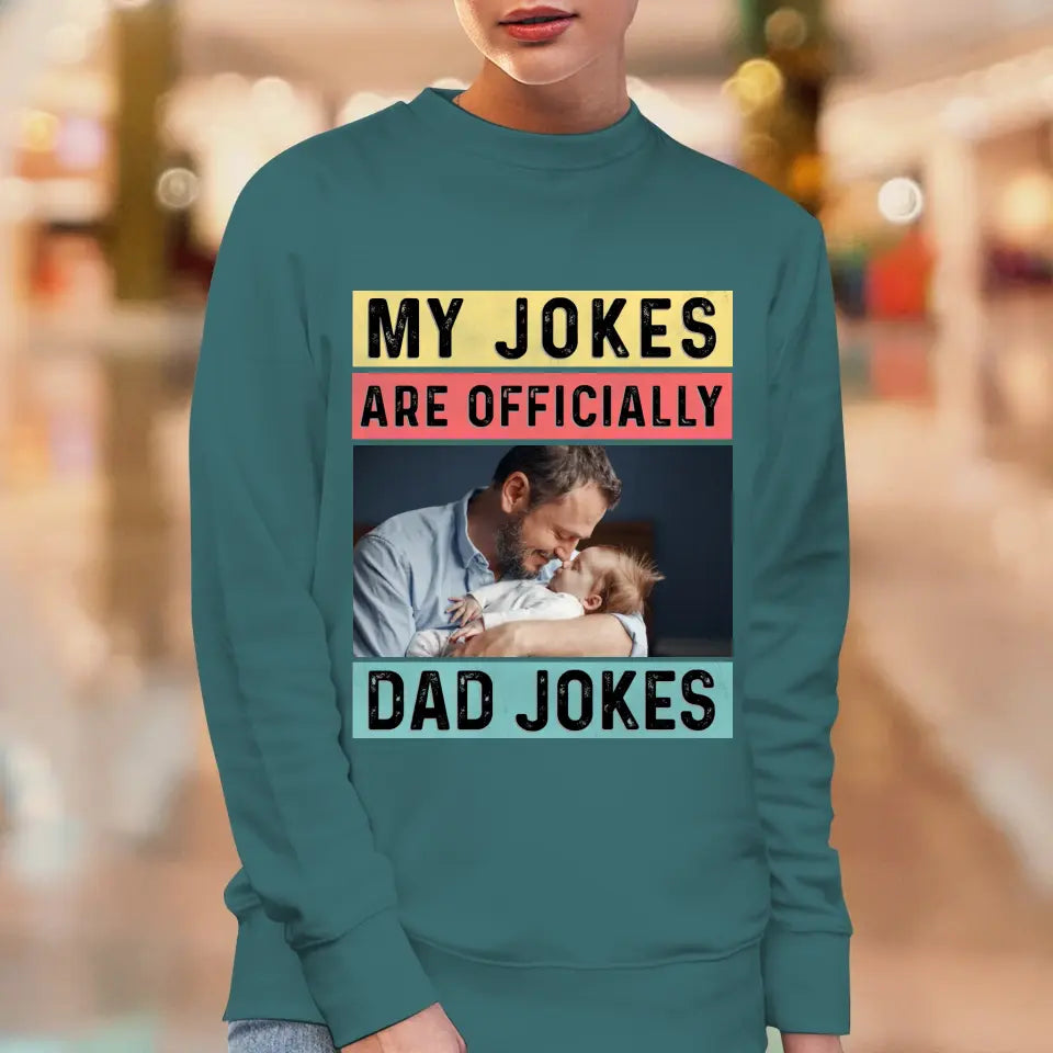 Dad Jokes - Custom Photo - Personalized Gifts For Dad - Hoodie