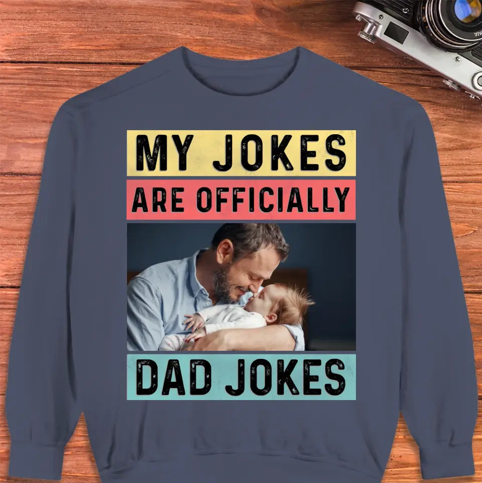 Dad Jokes - Custom Photo - Personalized Gifts For Dad - Hoodie