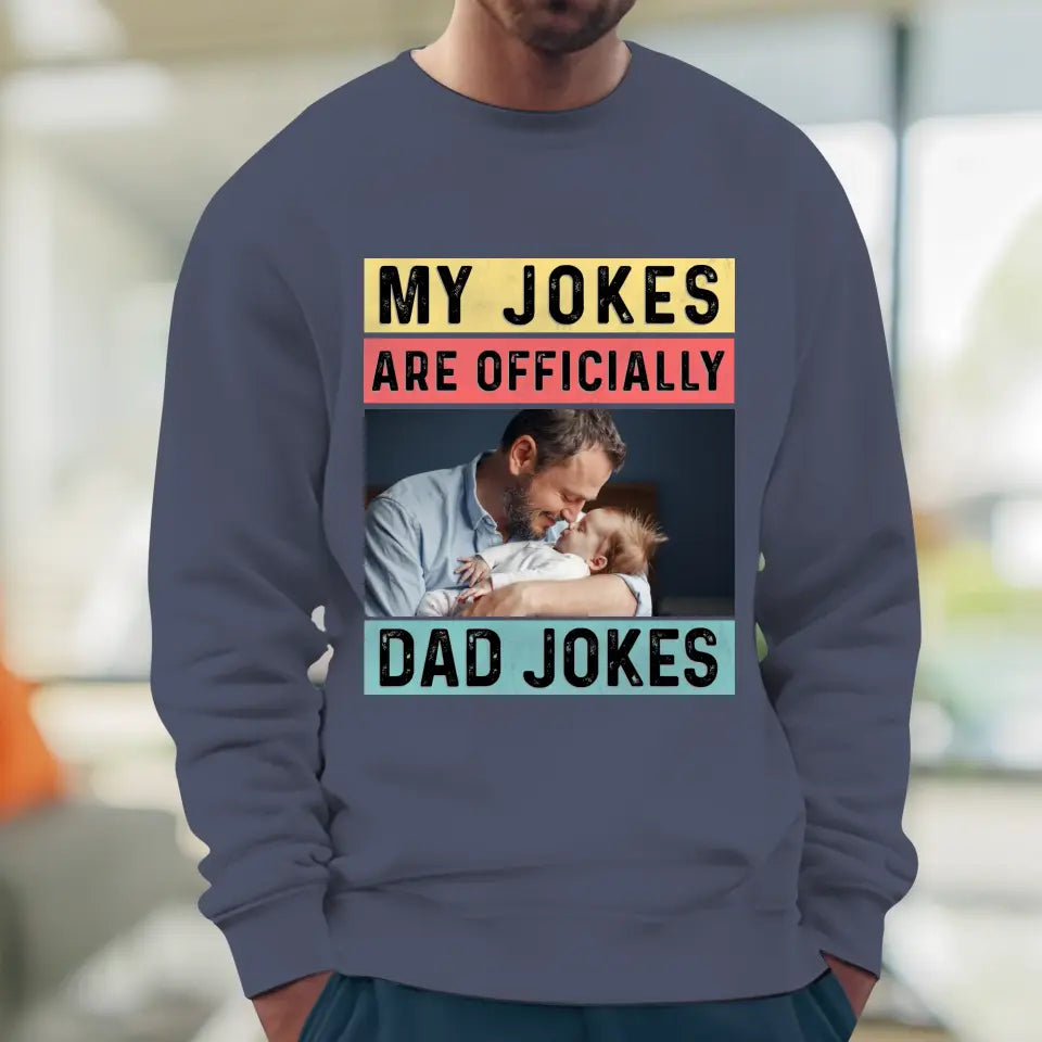 Dad Jokes - Custom Photo - Personalized Gifts For Dad - Hoodie