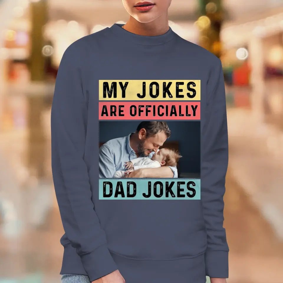 Dad Jokes - Custom Photo - Personalized Gifts For Dad - Hoodie