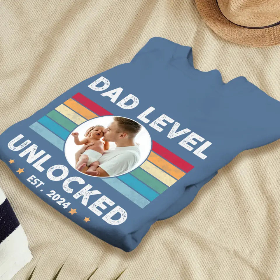 Dad Level Unlocked - Custom Year - Personalized Gifts For Dad - Hoodie·