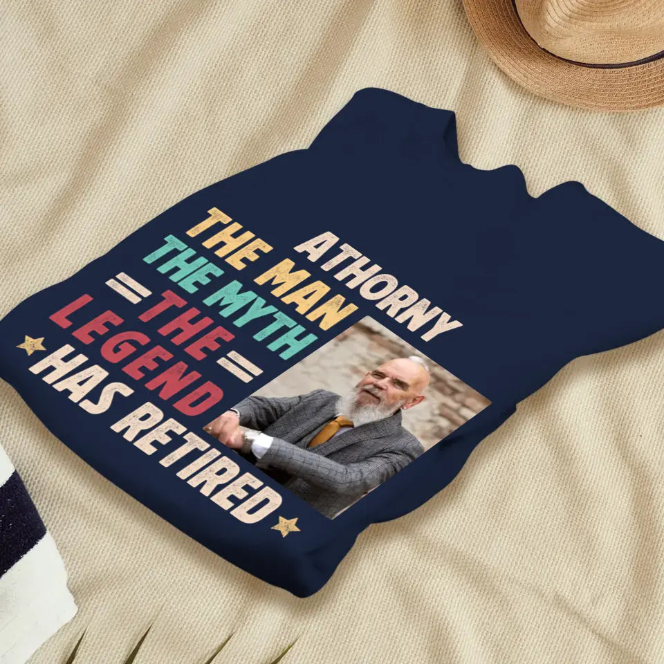 The Man - Custom Photo - Personalized Gifts For Grandpa - T-Shirt