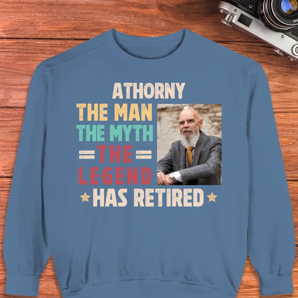 The Man - Custom Photo - Personalized Gifts For Grandpa - T-Shirt