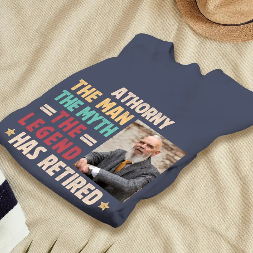 The Man - Custom Photo - Personalized Gifts For Grandpa - T-Shirt