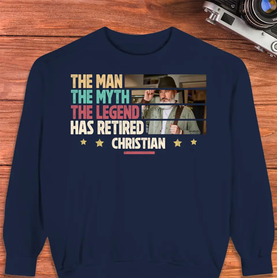 The Myth - Custom Photo - Personalized Gifts For Grandpa - Sweater