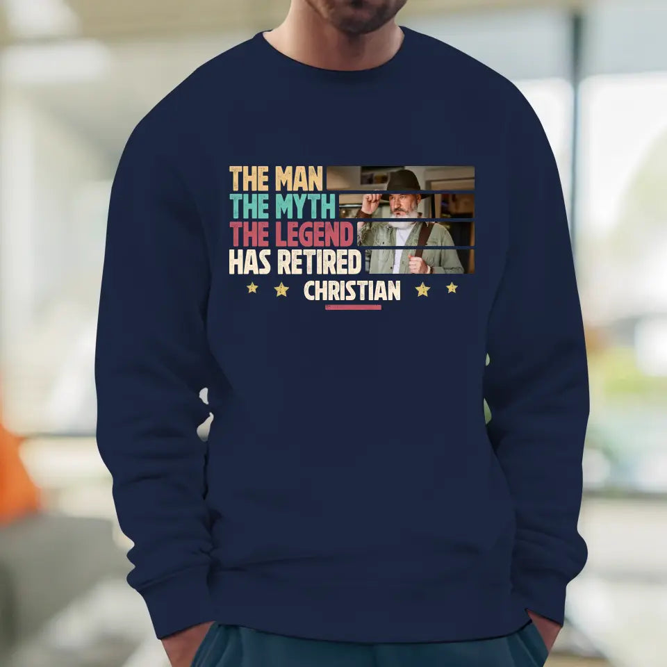 The Myth - Custom Photo - Personalized Gifts For Grandpa - Sweater