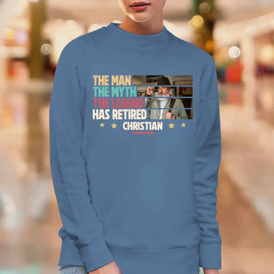 The Myth - Custom Photo - Personalized Gifts For Grandpa - Sweater