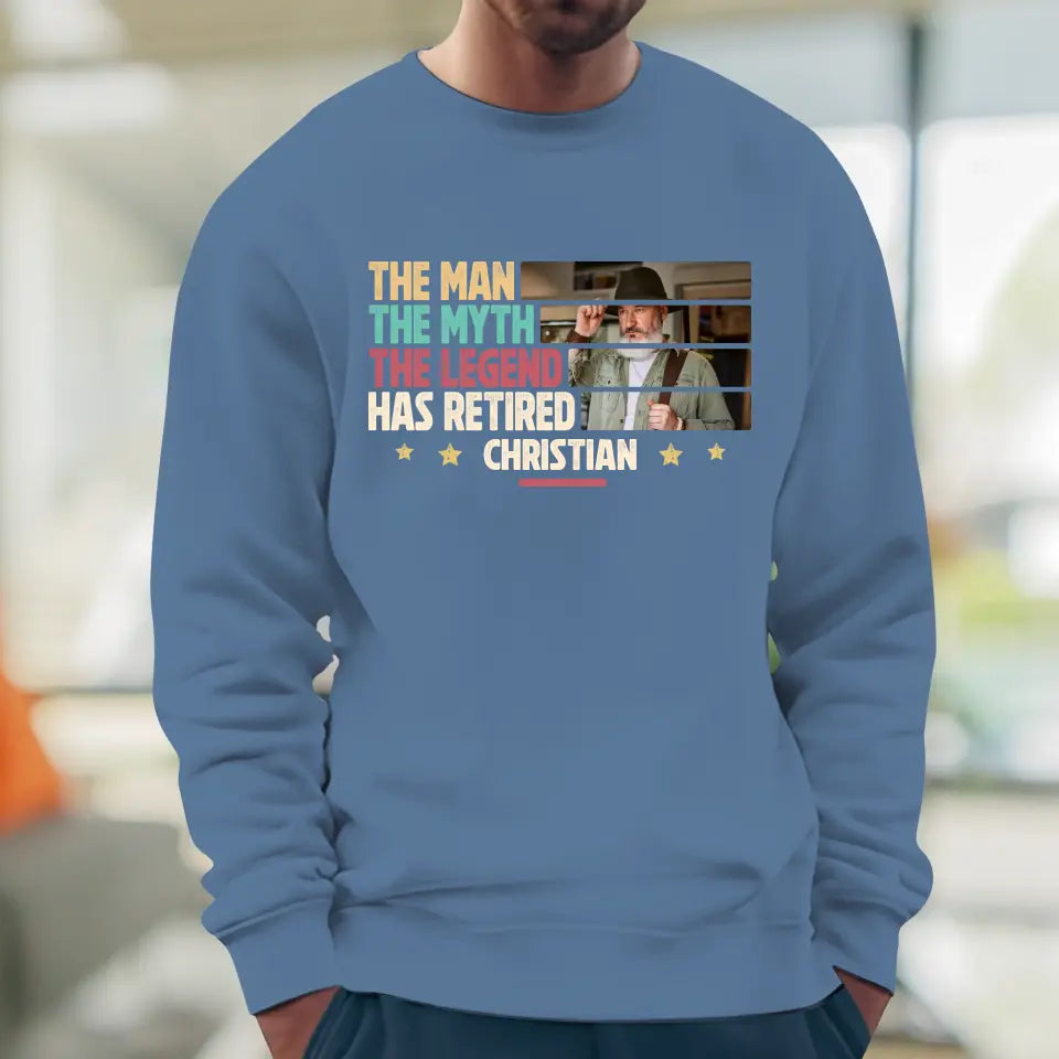 The Myth - Custom Photo - Personalized Gifts For Grandpa - Sweater