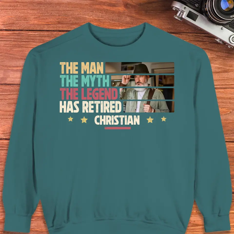 The Myth - Custom Photo - Personalized Gifts For Grandpa - Sweater