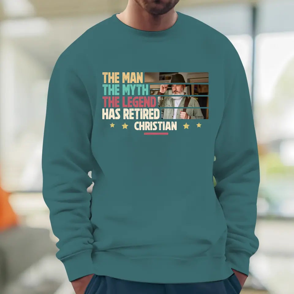 The Myth - Custom Photo - Personalized Gifts For Grandpa - Sweater