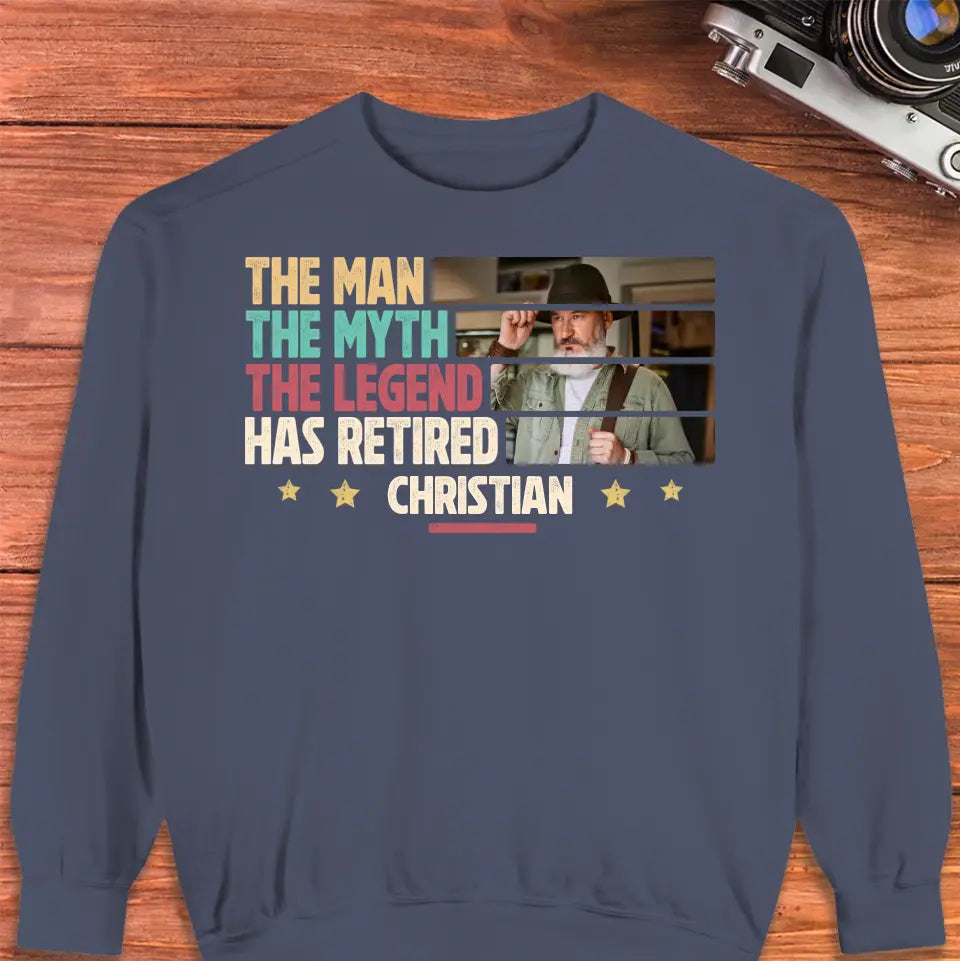 The Myth - Custom Photo - Personalized Gifts For Grandpa - Sweater