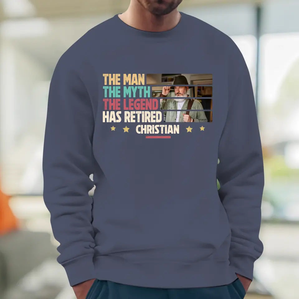 The Myth - Custom Photo - Personalized Gifts For Grandpa - Sweater