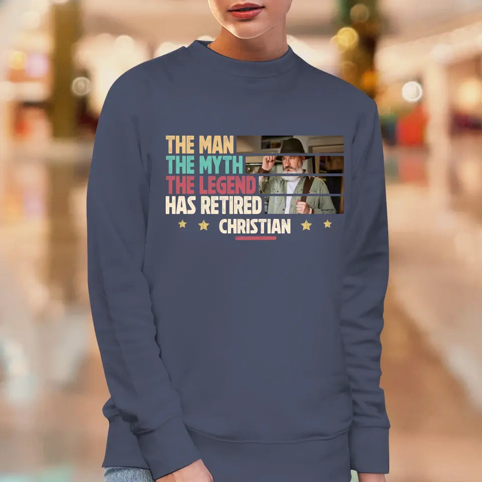 The Myth - Custom Photo - Personalized Gifts For Grandpa - Sweater