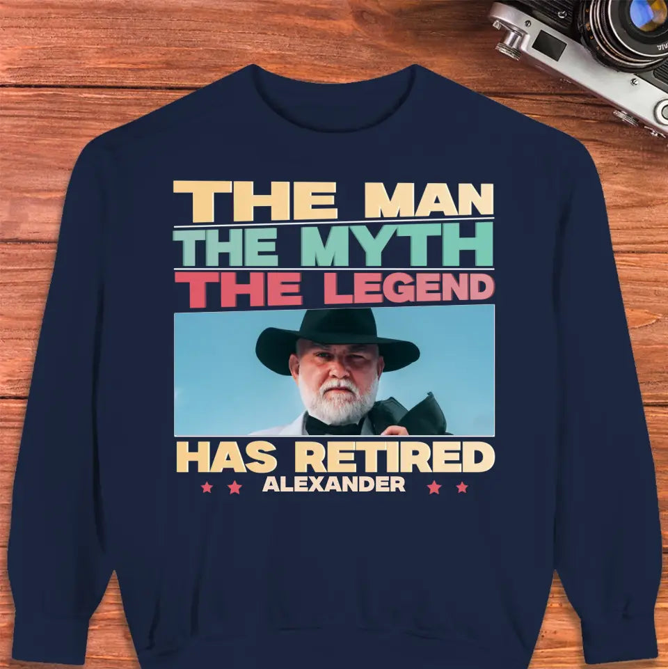 Retired Grandpa - Custom Photo - Personalized Gifts For Grandpa - Sweater