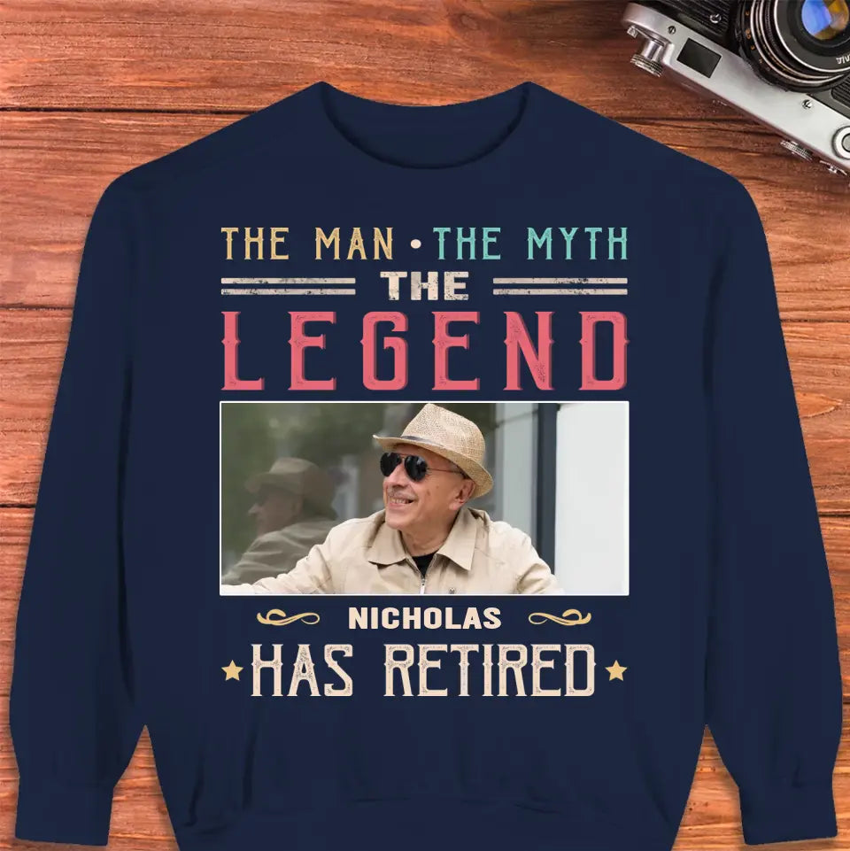 The Legend - Custom Photo - Personalized Gifts For Grandpa - T-Shirt