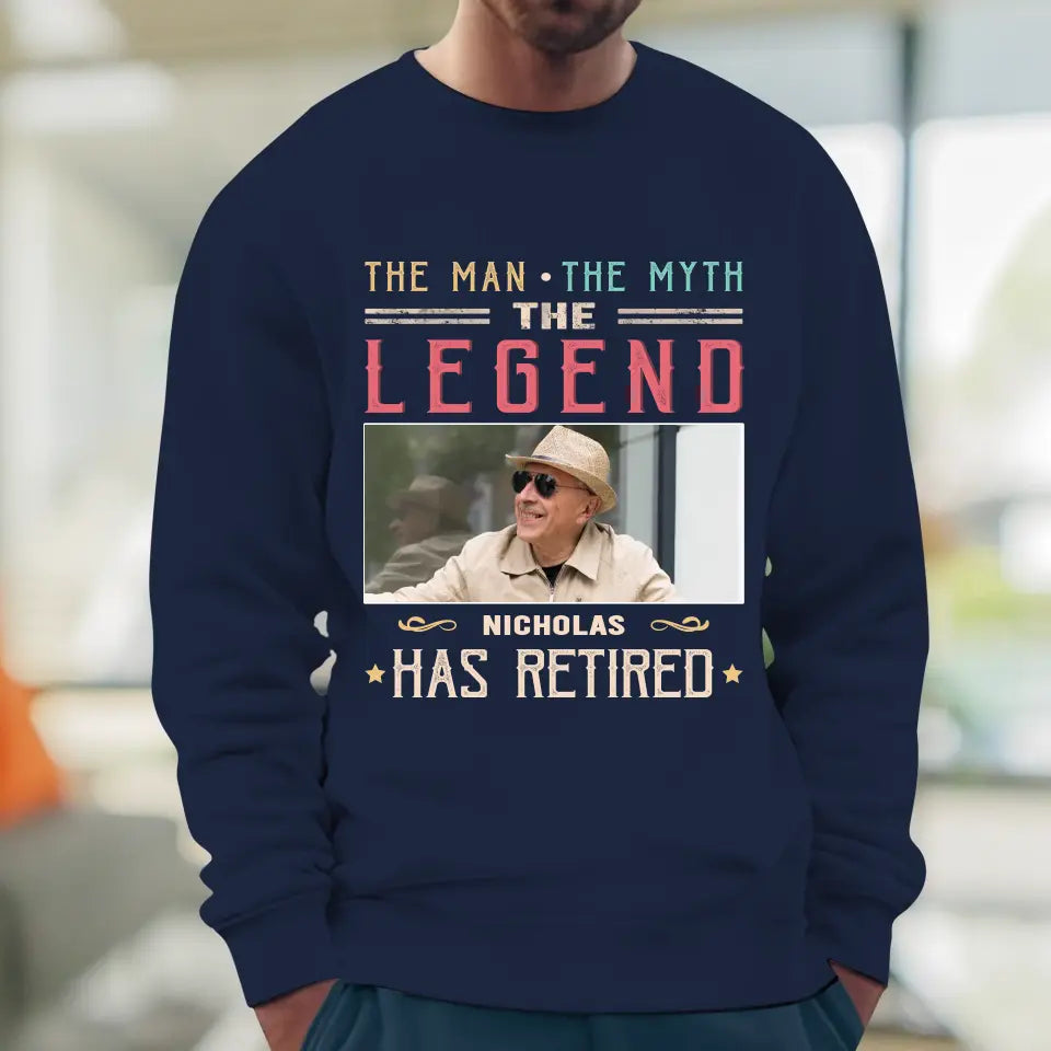 The Legend - Custom Photo - Personalized Gifts For Grandpa - T-Shirt