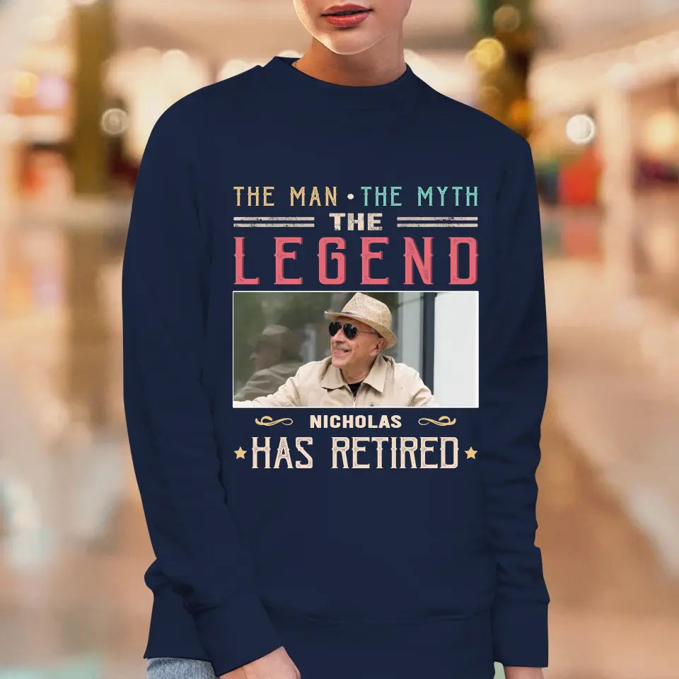 The Legend - Custom Photo - Personalized Gifts For Grandpa - T-Shirt