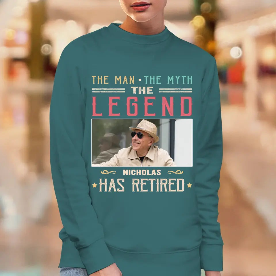 The Legend - Custom Photo - Personalized Gifts For Grandpa - T-Shirt