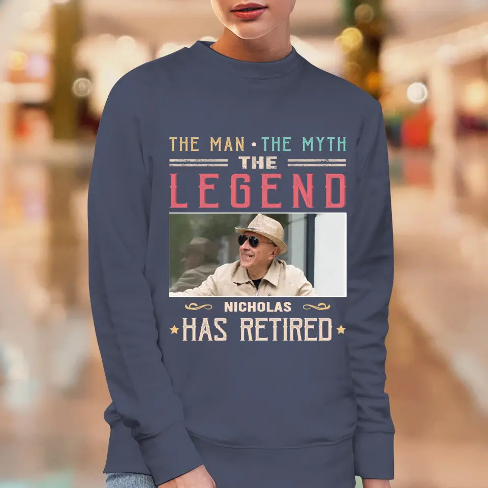 The Legend - Custom Photo - Personalized Gifts For Grandpa - T-Shirt