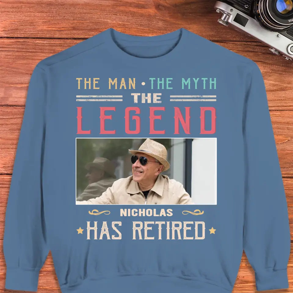 The Legend - Custom Photo - Personalized Gifts For Grandpa - Hoodie