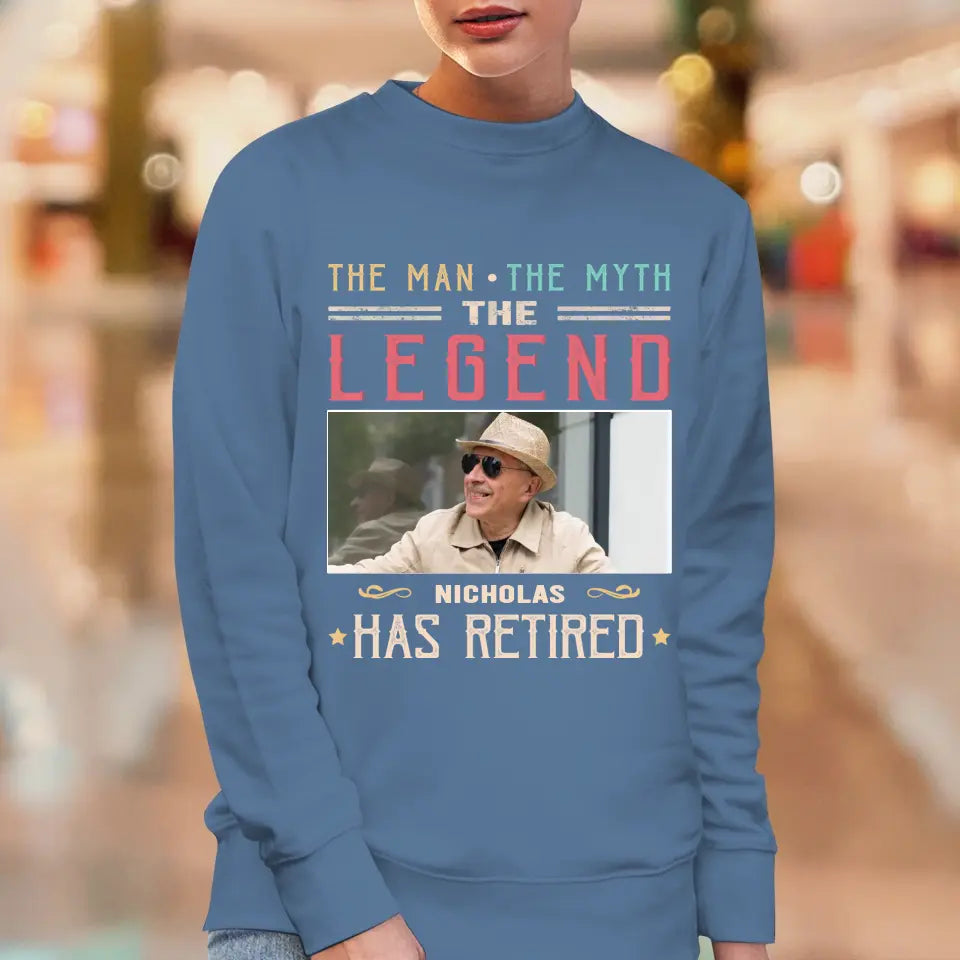The Legend - Custom Photo - Personalized Gifts For Grandpa - Hoodie