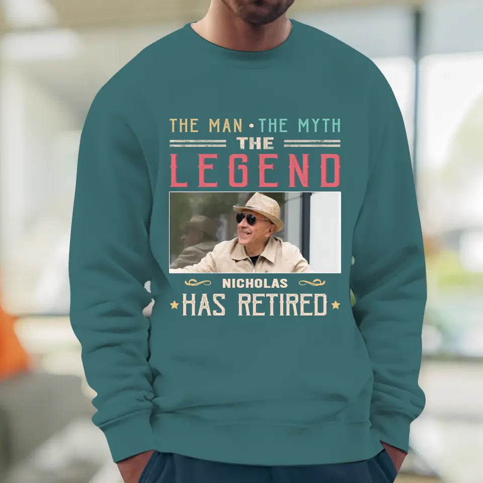 The Legend - Custom Photo - Personalized Gifts For Grandpa - Hoodie