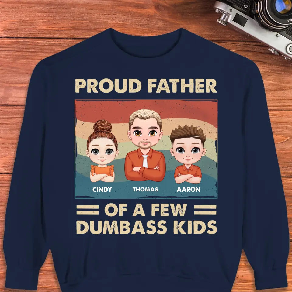 Dumbass Kid - Custom Name - Personalized Gifts For Dad - T-Shirt