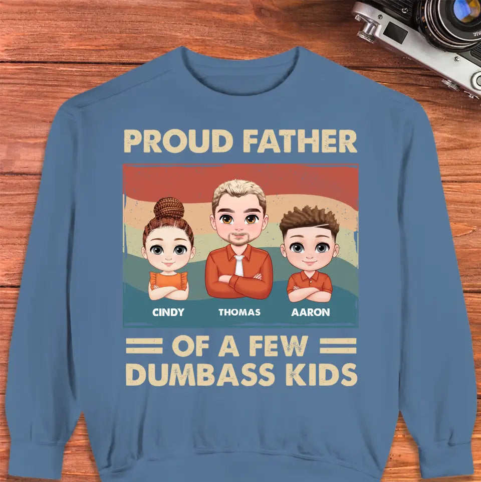 Dumbass Kid - Custom Name - Personalized Gifts For Dad - T-Shirt