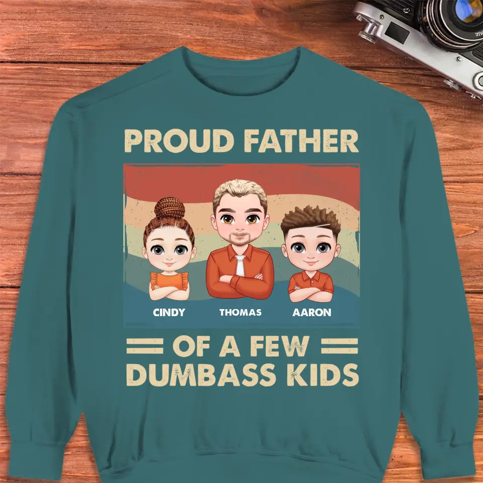 Dumbass Kid - Custom Name - Personalized Gifts For Dad - T-Shirt