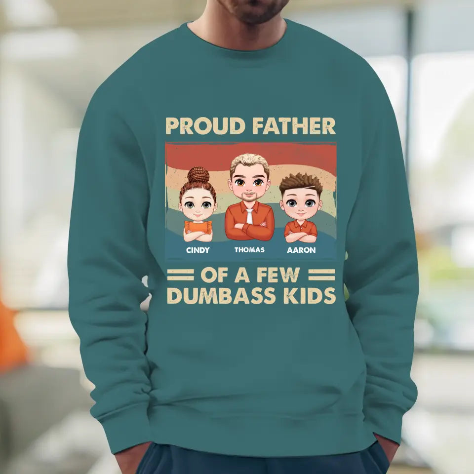 Dumbass Kid - Custom Name - Personalized Gifts For Dad - T-Shirt