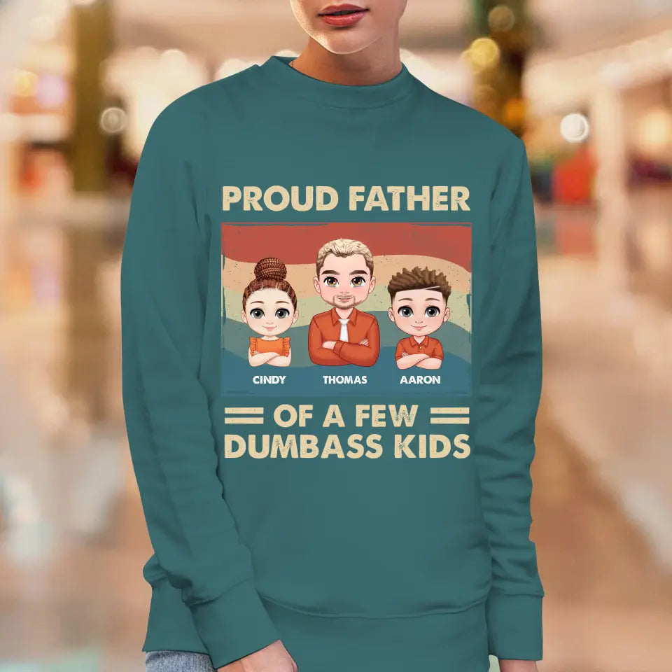 Dumbass Kid - Custom Name - Personalized Gifts For Dad - T-Shirt