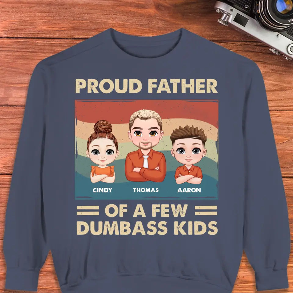 Dumbass Kid - Custom Name - Personalized Gifts For Dad - T-Shirt