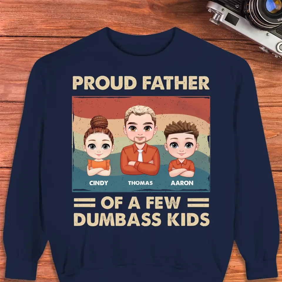 Dumbass Kid - Custom Name - Personalized Gifts For Dad - Hoodie