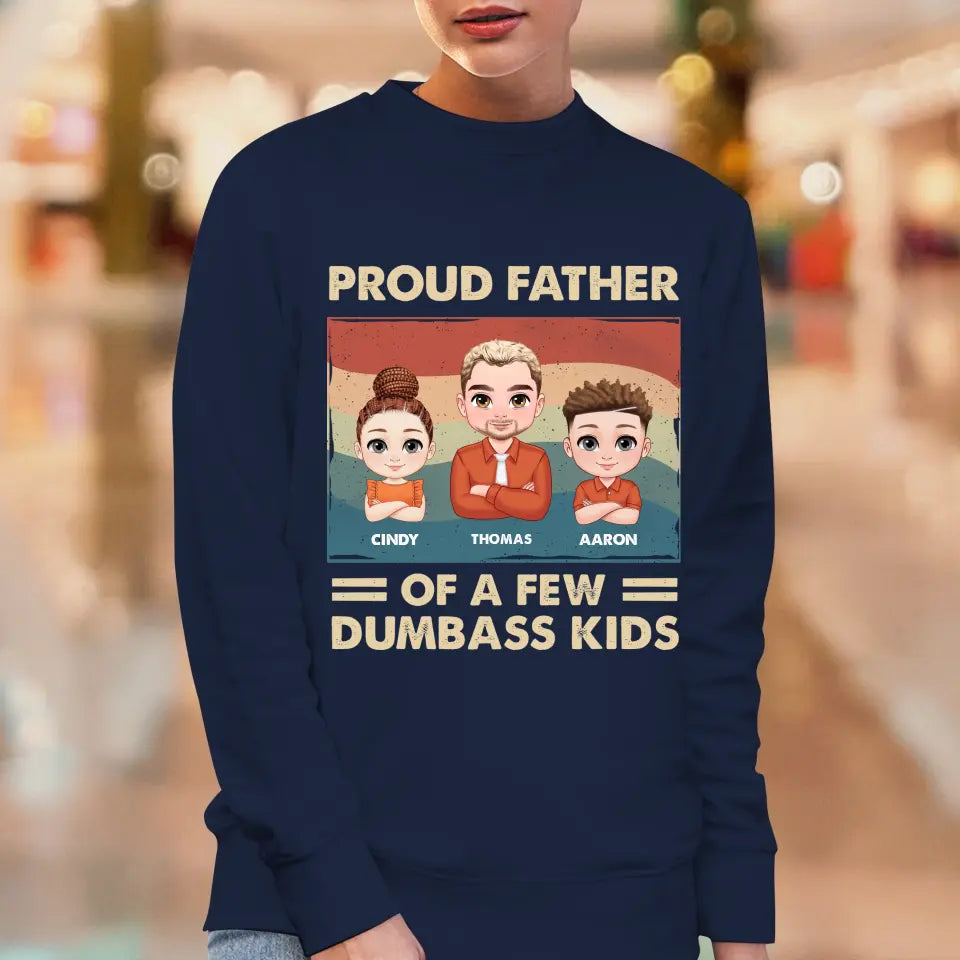 Dumbass Kid - Custom Name - Personalized Gifts For Dad - Hoodie