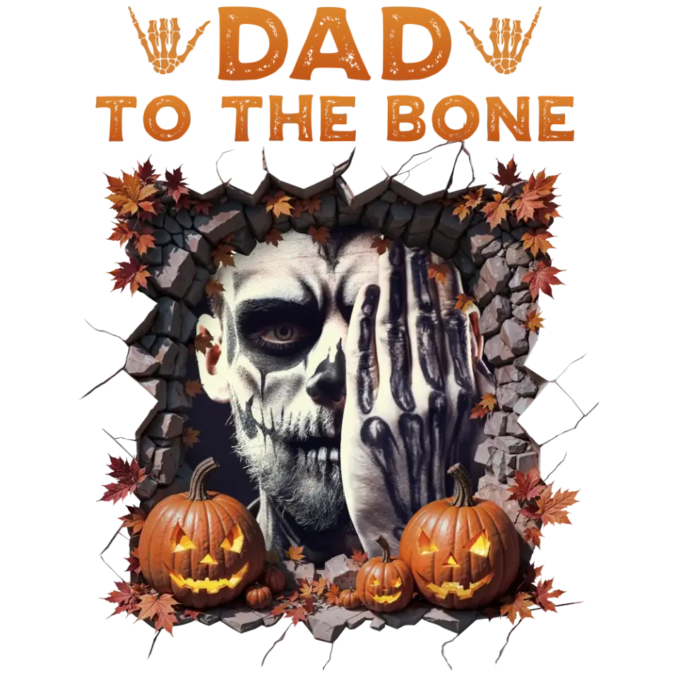 Dad To The Bone - Custom Photo - Personalized Gifts For Dad - Sweater