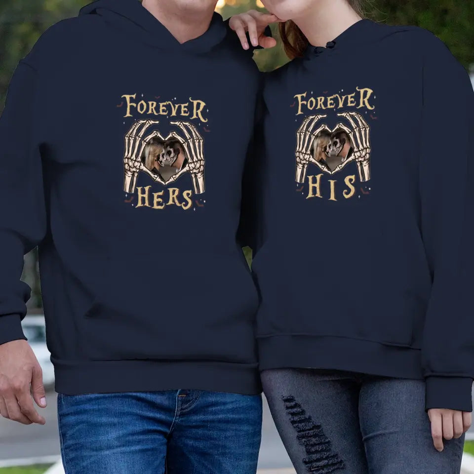 Forever Her - Custom Photo - Personalized Gifts For Couple - Hoodie