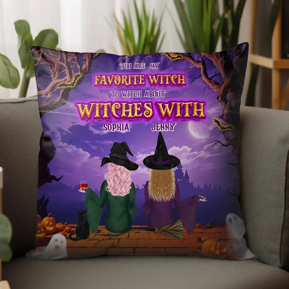 Favortie Witch - Custom Name - Personalized Gifts For Bestie - Pillow