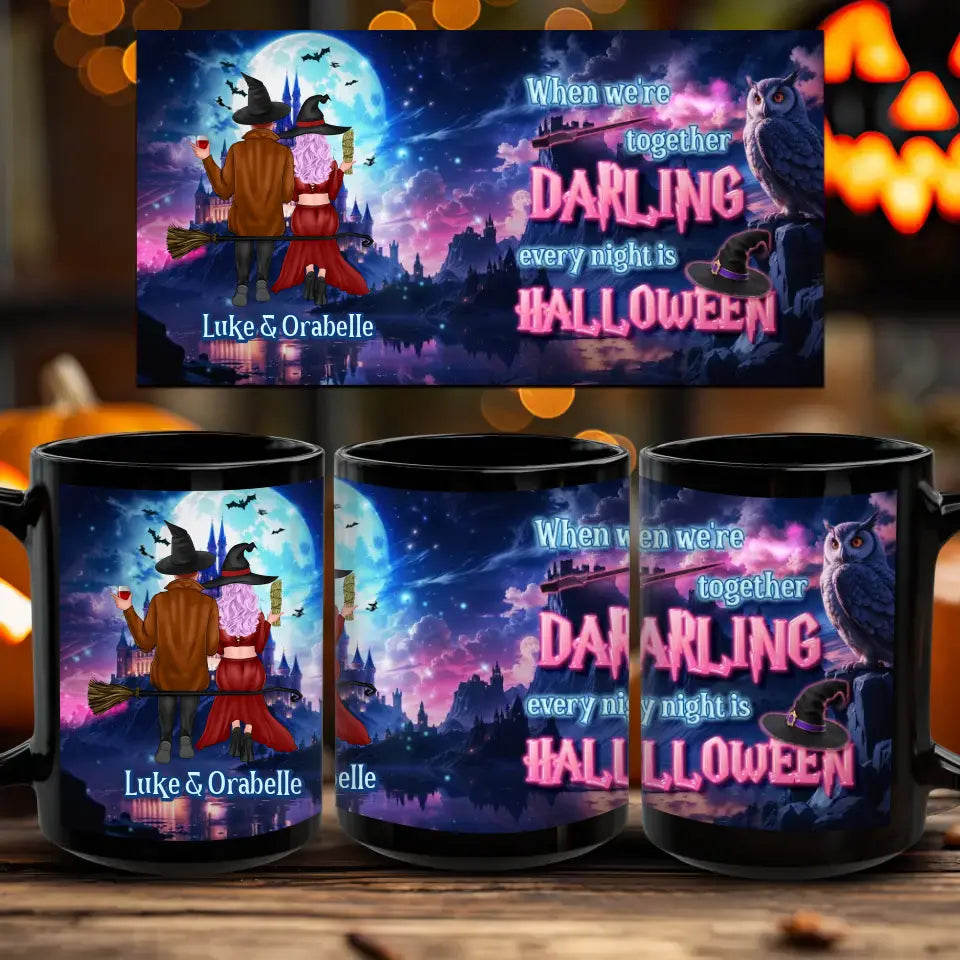 Darling Every Night Is Halloween - Custom Name - Personalized Gifts For Couple - Mug