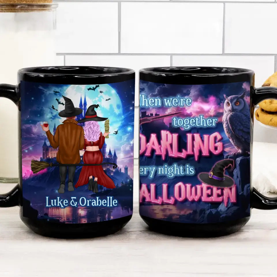 Darling Every Night Is Halloween - Custom Name - Personalized Gifts For Couple - Mug