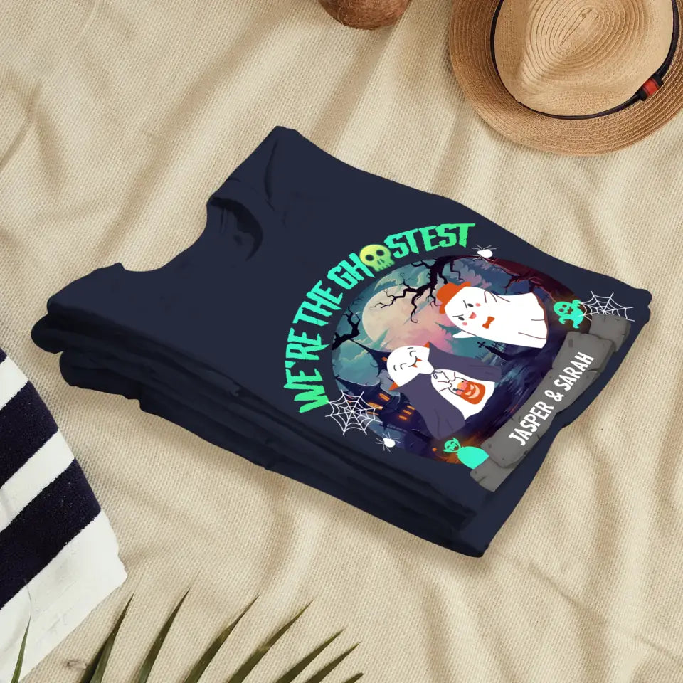 We're The Ghostest - Custom Name - Personalized Gifts for Couples - T-Shirt