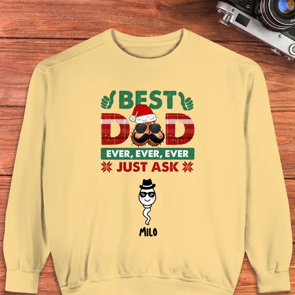 Best Dad Ever - Custom Name - Personalized Gifts For Dad - T-shirt