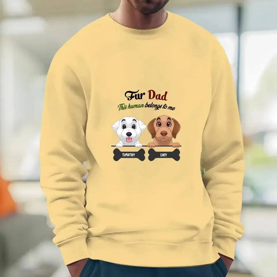 Fur Dad- Custom Quote - Personalized Gifts For Dog Lovers - Family Sweater