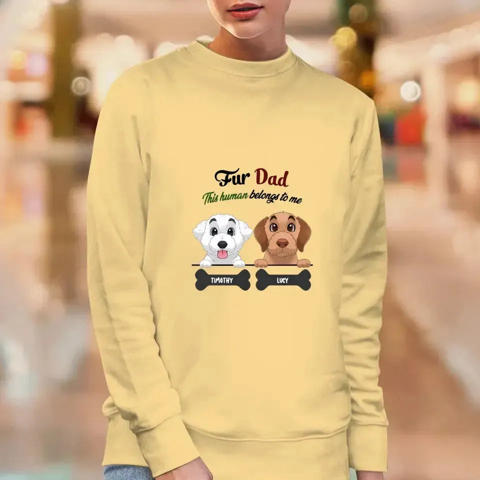 Fur Dad- Custom Quote - Personalized Gifts For Dog Lovers - Family Sweater