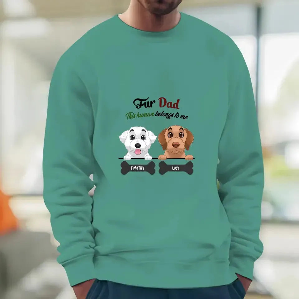 Fur Dad- Custom Quote - Personalized Gifts For Dog Lovers - Family Sweater