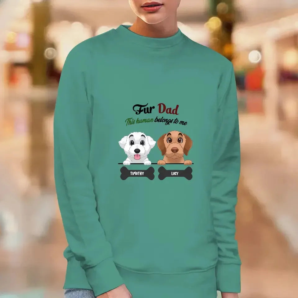 Fur Dad- Custom Quote - Personalized Gifts For Dog Lovers - Family Sweater